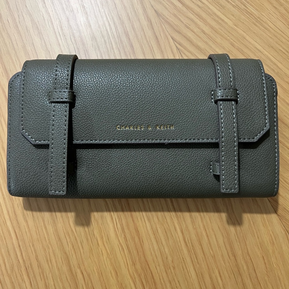 Charles & Keith Dark Olive Wallet